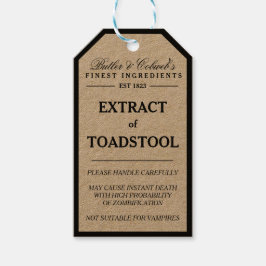 Extracto de la etiqueta apothecary de Toadstool Ha