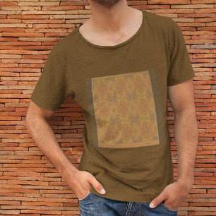 Extracto de oro de la neblina en la camiseta