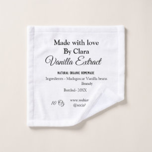 Extracto de vainilla de ingredientes caseros añadi