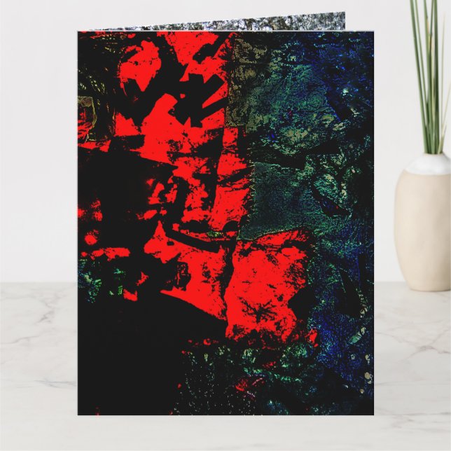 Extracto plástico reciclado de tarjeta de felicita (Anverso)