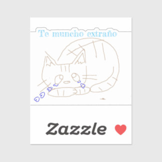 extrañar a su pegatina