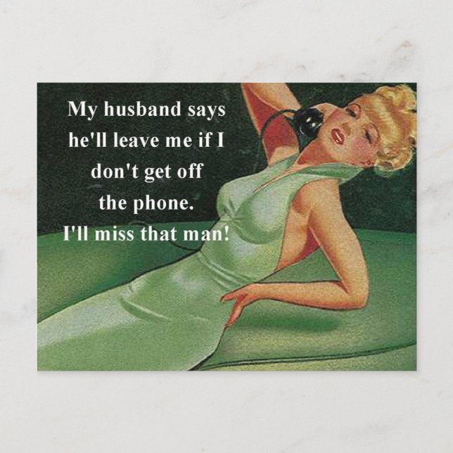 Extrañaré esa tarjeta retro de hombre (Anverso)