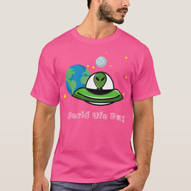 Extranjero del Día Mundial de la Ufo Visita Camisa (Anverso)