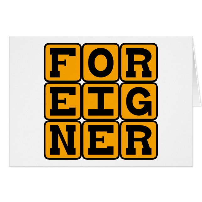 Extranjero, extranjero (Anverso (Horizontal))