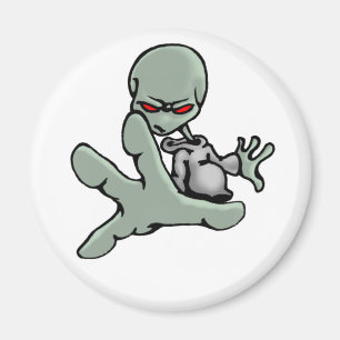 Extranjero gris de la pintada - imán