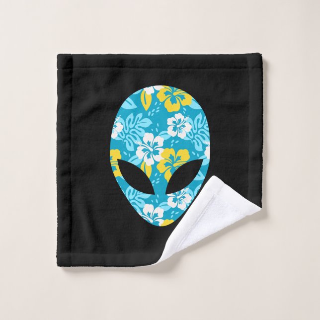 Extranjero hawaiano jefe - Alien gracioso (Toallita)