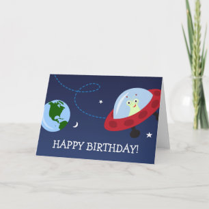 Extranjero personalizado con tarjeta de cumpleaños
