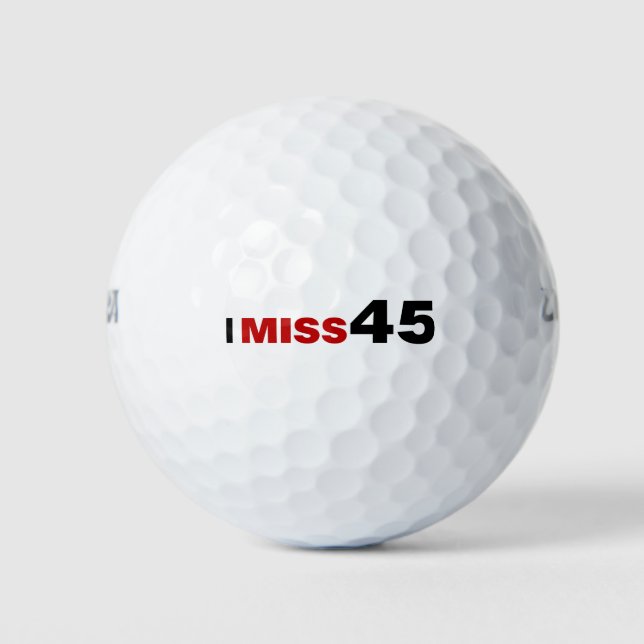 Extraño 45 bolas de golf (Anverso)