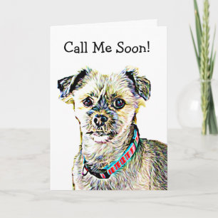 Extraño, Funny Tarjeta De Perro Shitzu