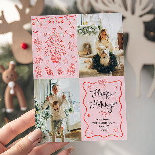 Extraño Guión Retro Feliz Navidad Sos 2 Foto