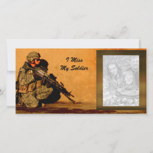 Extraño Mi Foto Militar Personalizado Soldado