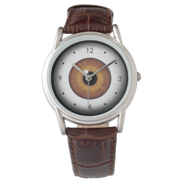 Extraño reloj de pulsera de Personalizado de ojos  (Anverso)