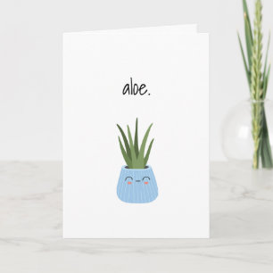 Extraño tarjeta de saludo