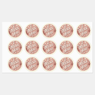 Extraño Tu Hoja De Pegatinas