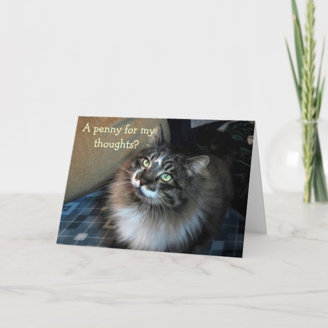 Extraño tu irresistible tarjeta de Zorro Cat (Anverso)