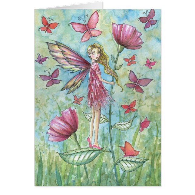 Extraño verano cachorros arte mariposa de hadas (Frente)