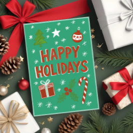 Extraordinaria tarjeta de vacaciones a mano en ver