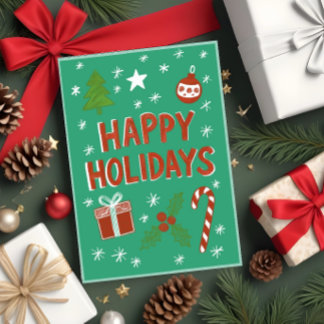 Extraordinaria tarjeta de vacaciones a mano en ver