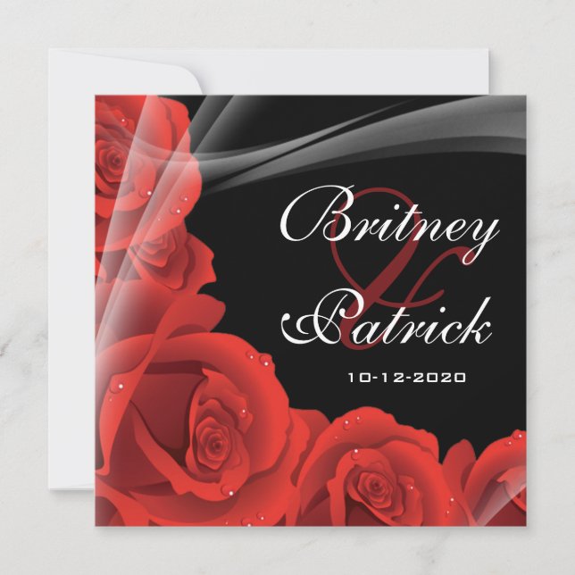 Extraordinarias invitaciones a la boda de las Rosa (Anverso)
