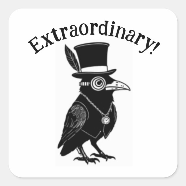 ¡Extraordinario! Pegatina cuadrada  (Anverso)