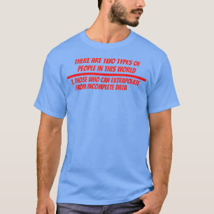 Extrapolar camiseta de ciencia de datos de camiset
