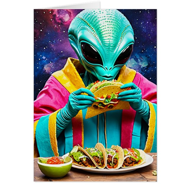 Extraterrestre Comiendo Tacos para Todas las Ocasi (Frente)