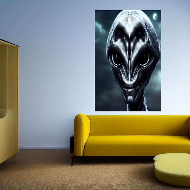 Extraterrestre de temible gris | Poster de arte de (Subido por el creador)