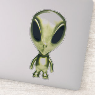 Extraterrestrials Alien Metallic Pegatina