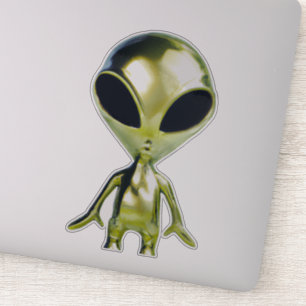 Extraterrestrials Alien Metallic Pegatina