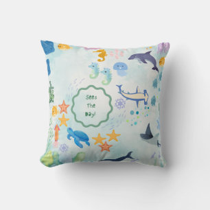 extravagante aventura subacuática almohada de tiro