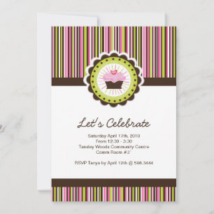 Extravagante invitación a fiesta de cumpleaños