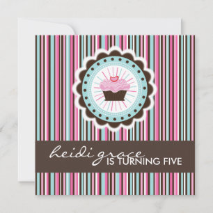Extravagante invitación a fiesta de cumpleaños