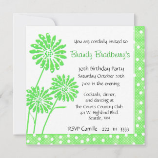 Extravagante invitación de cumpleaños
