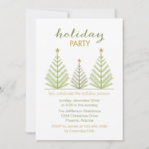Extravagante invitación de fiesta navideña para ár