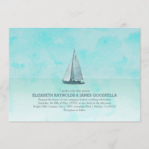 Extravagantes invitaciones a la boda en barco