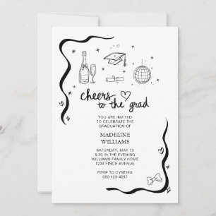 Extravagantes saludos a la invitación para graduac