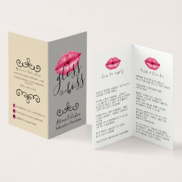 Extremidades y tarjeta de visita del distribuidor