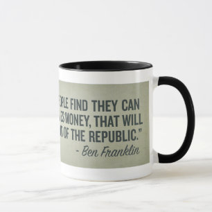Extremo de Franklin de la taza de la república
