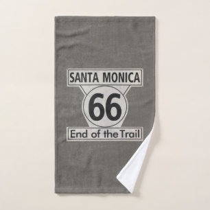 Extremo de Santa Mónica de la ruta 66 del rastro