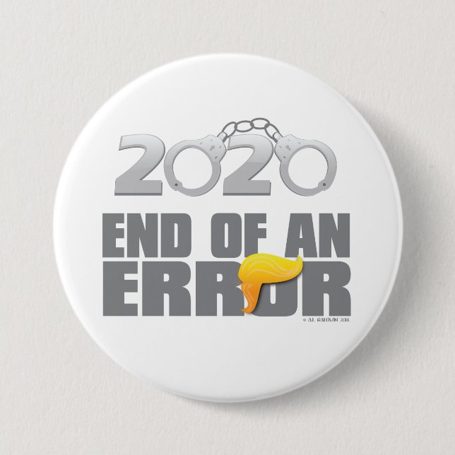 Extremo de un botón del error 2020 (Anverso)