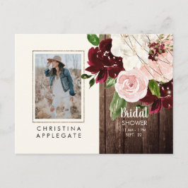 Exuberante postal de ducha de novia con fotos en R