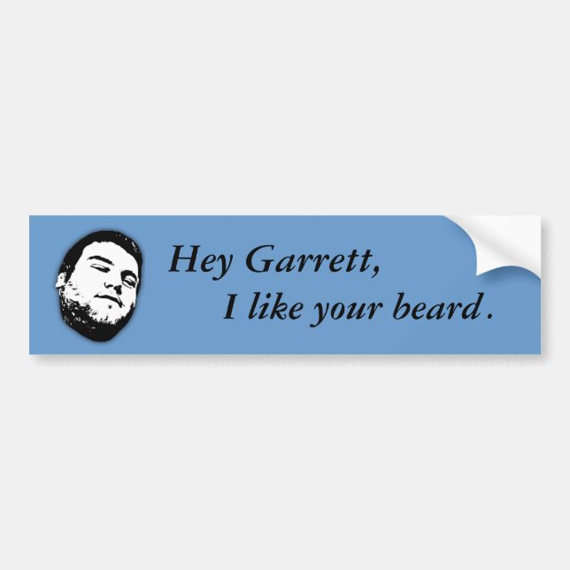 Ey Garrett… PEGATINA PARA EL PARACHOQUES (Frente)