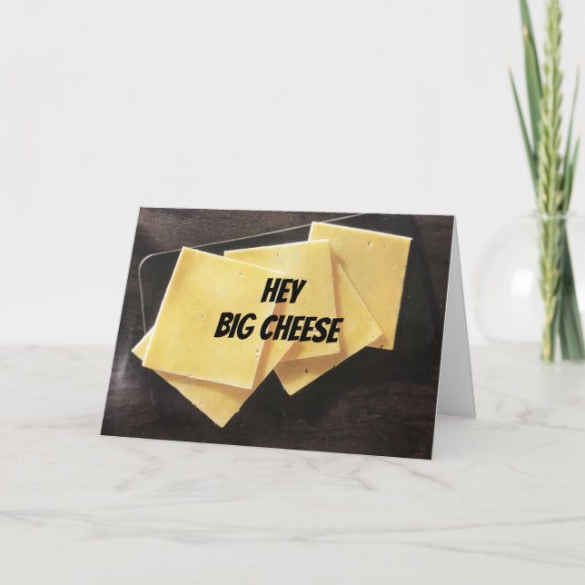 **EY, GRAN QUESO*** TARJETA DE FELICITACIÓN (Anverso)