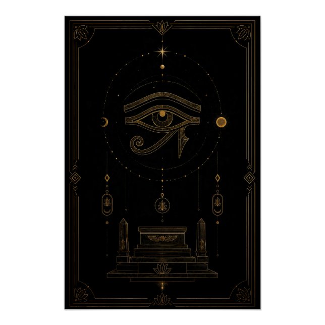 Eye of Horus Celestial Altar Poster (Anverso)