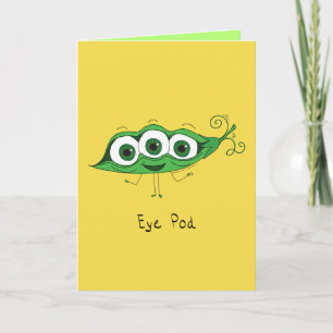 Eye Pod - Pea Pod con tarjeta de saludo Eyeballs