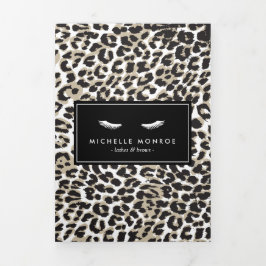 Eyelashes con el folleto Leopard Print Price List 