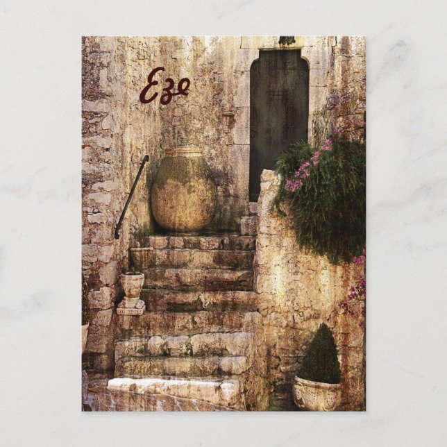 Eze, postal de Provenza (Anverso)