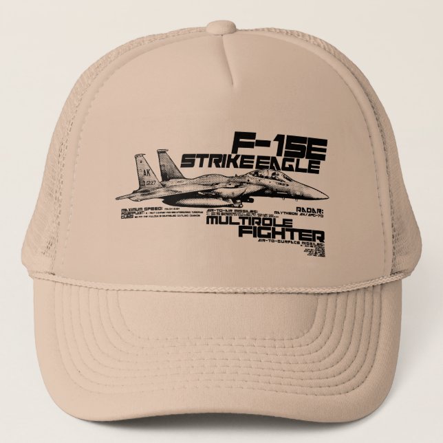 F-15E Sombrero para camioneros de águila de ataque (Anverso)