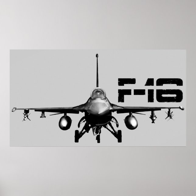 F-16 Posters de la lucha contra el halcón (Frente)