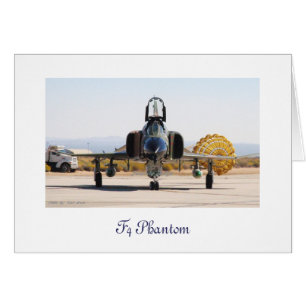 F-4 fantasma con el paracaídas freno, fantasma F4